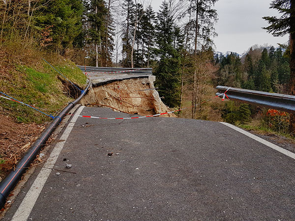 Foto abgerutschte Bahnhofstrasse
